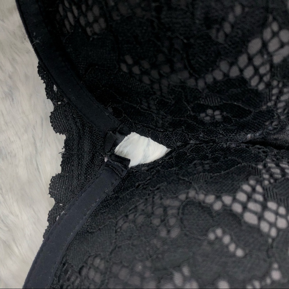 Torrid Black Lace Underwire Bra with Adjustable Straps - Picture 2 of 7